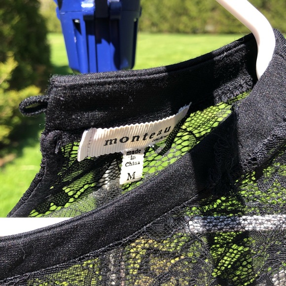 Cream Light Sweater dress with lace around neck - Picture 4 of 5